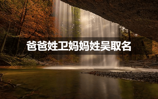 爸爸姓卫妈妈姓吴取名女孩