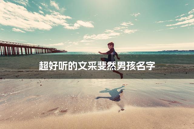 超好听的文采斐然男孩名字