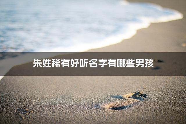 朱姓稀有好听名字有哪些男孩