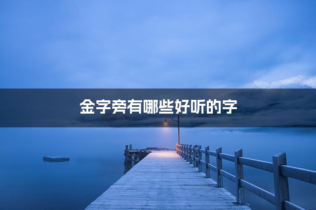 金字旁有哪些好听的字，金字旁的字小女孩起名字