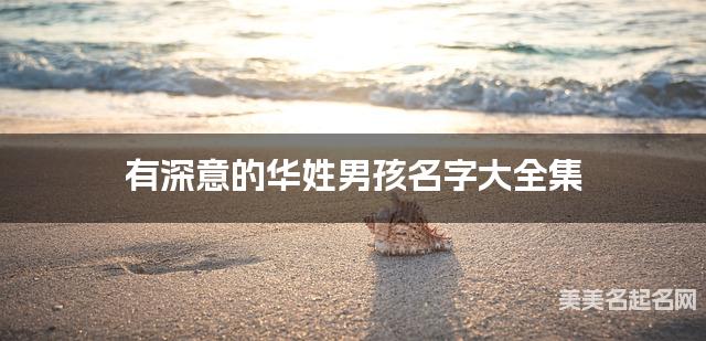 有深意的华姓男孩名字大全集
