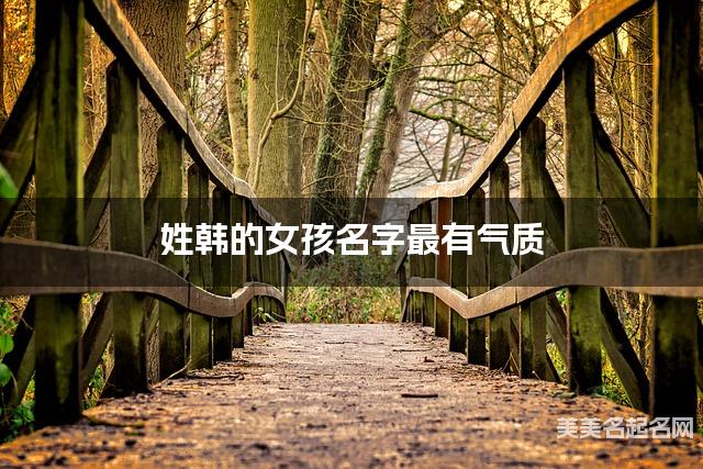 姓韩的女孩名字最有气质