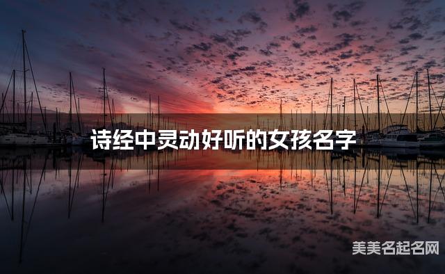 诗经中灵动好听的女孩名字
