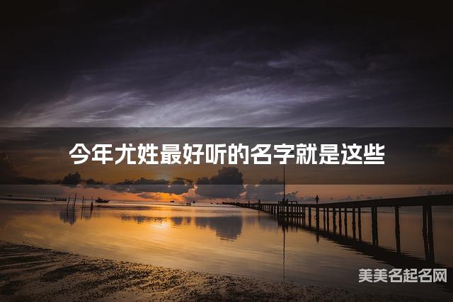 今年尤姓最好听的名字就是这些，都是适合今年出生的小男孩名字