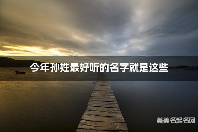 今年孙姓最好听的名字就是这些,都是适合今年出生的女宝宝名字 今年孙姓最好听的名字就是这些,都是适合今年出生的女宝宝名字