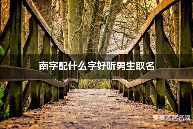 南字配什么字好听男生取名