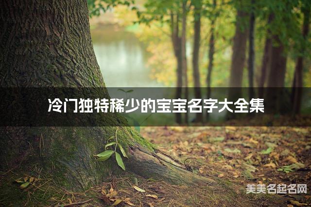 冷门独特稀少的宝宝名字大全集 有中国文化特色的名字