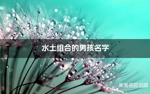 水土组合的男孩名字 男孩风度翩翩的名字