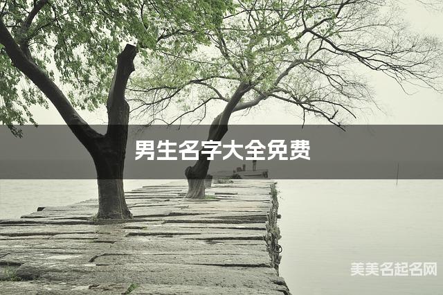 男生名字大全免费 稀有好听的名字