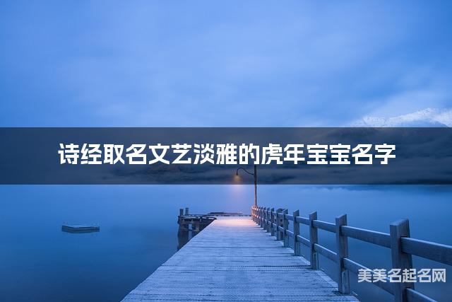 诗经取名文艺淡雅的虎年宝宝名字