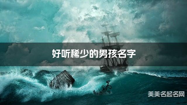 好听稀少的男孩名字2024