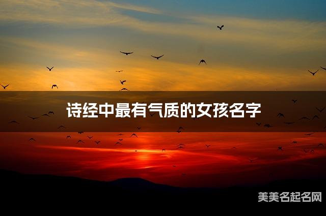 诗经中最有气质的女孩名字 诗经中最有气质的女孩名字