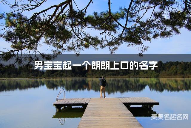 男宝宝起一个朗朗上口的名字