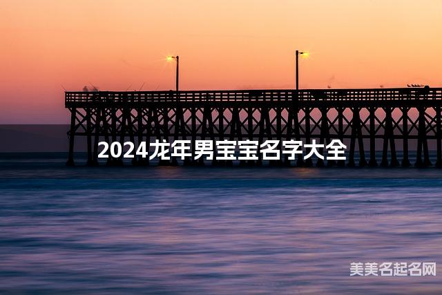 2024龙年男宝宝名字大全