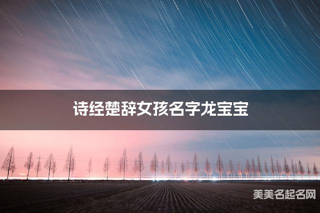 诗经楚辞女孩名字龙宝宝