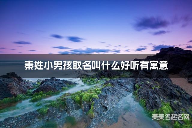 秦姓小男孩取名叫什么好听有寓意