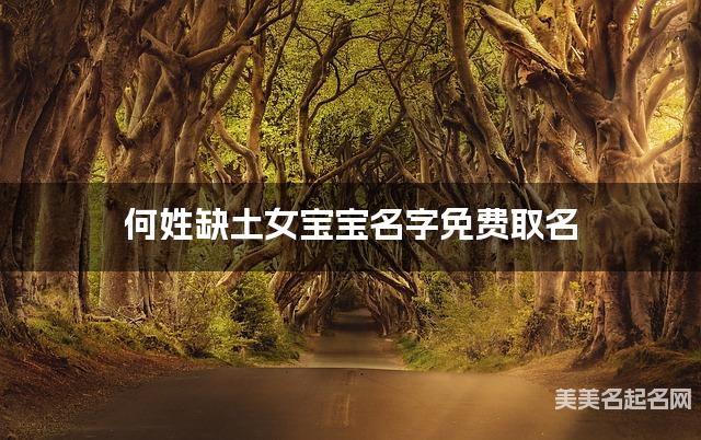何姓缺土女宝宝名字免费取名