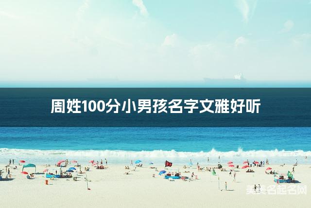周姓100分小男孩名字文雅好听