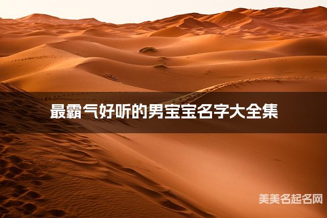 最霸气好听的男宝宝名字大全集 有中国文化特色的名字