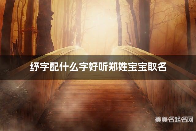 纾字配什么字好听郑姓宝宝取名