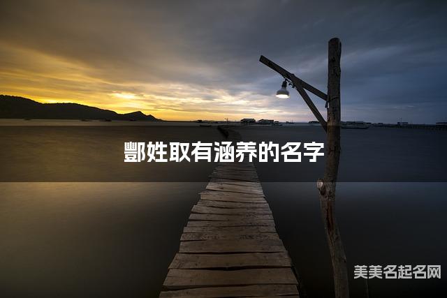 酆姓取有涵养的名字，酆姓男宝高端名字