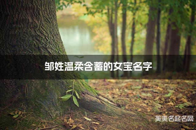 邹姓温柔含蓄的女宝名字