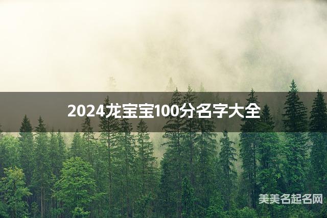 2024龙宝宝100分名字大全