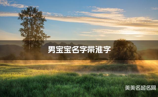 男宝宝名字带淮字 独特新颖的男孩名字