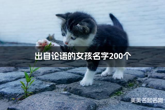 出自论语的女孩名字200个