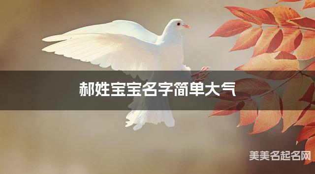 郝姓宝宝名字简单大气 郝姓宝宝名字简单大气