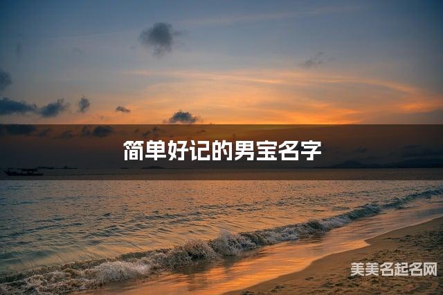 简单好记的男宝名字（有气质171个）