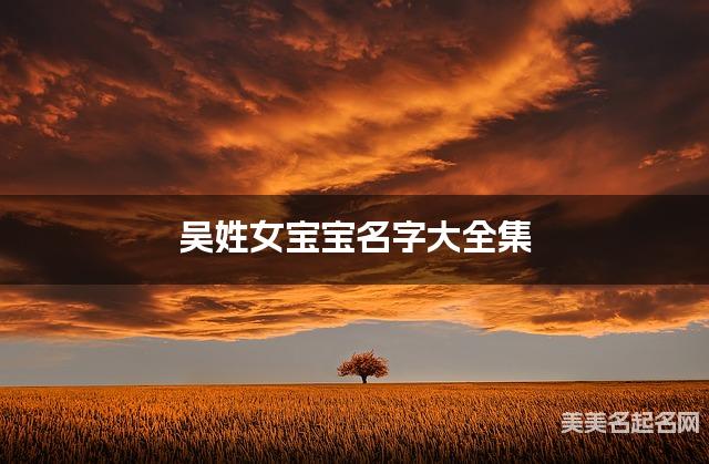 吴姓女宝宝名字大全集（简单顺口300个）