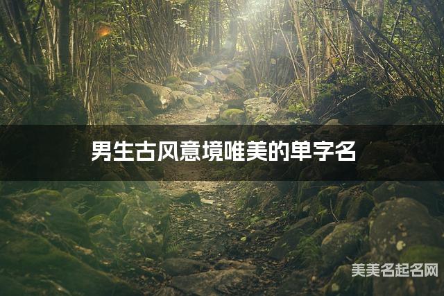 男生古风意境唯美的单字名  有新意的宝宝单字名大全