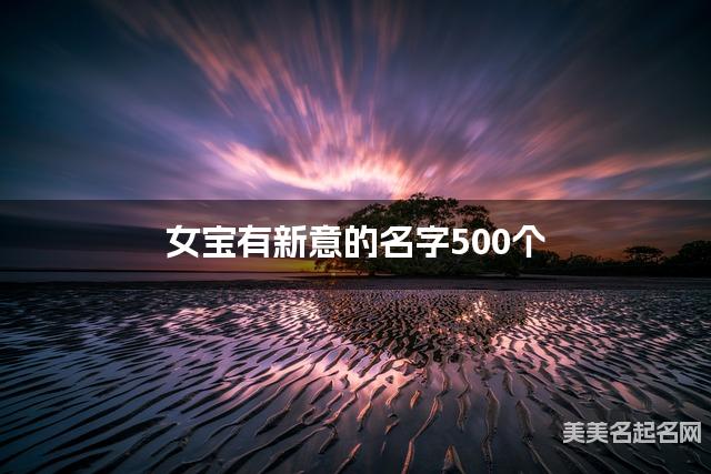 女宝有新意的名字500个