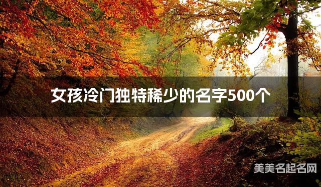 女孩冷门独特稀少的名字500个