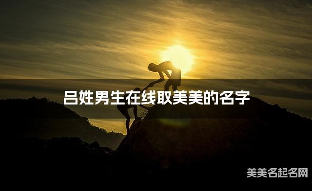 吕姓男生在线取美美的名字