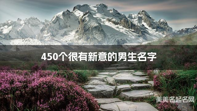 450个很有新意的男生名字