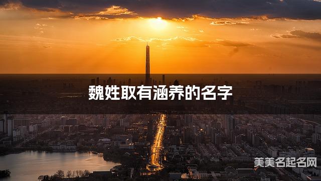 魏姓取有涵养的名字，魏姓女生高端名字