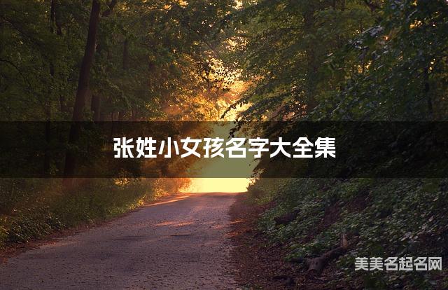 张姓小女孩名字大全集（简单顺口300个）