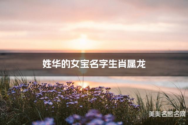 姓华的女宝名字生肖属龙 有气质的宝宝名字大全