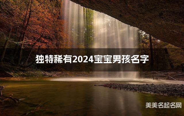 独特稀有2024宝宝男孩名字大全
