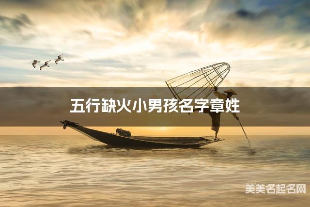 五行缺火小男孩名字章姓 有创意的宝宝名字大全