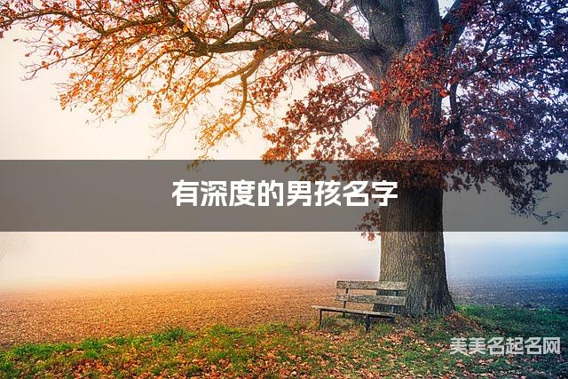 有深度的男孩名字 387个最有创意的