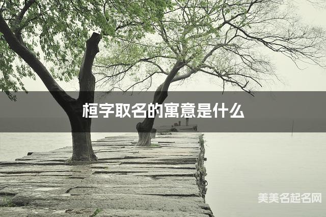 桓字取名的寓意是什么 桓字取名的寓意是什么