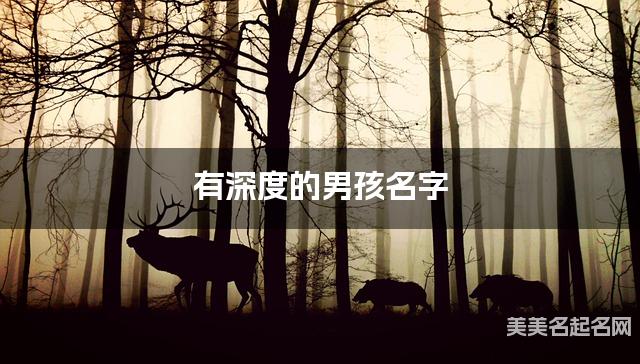 有深度的男孩名字 346个最有灵气的
