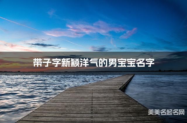 带子字新颖洋气的男宝宝名字 大气有涵养