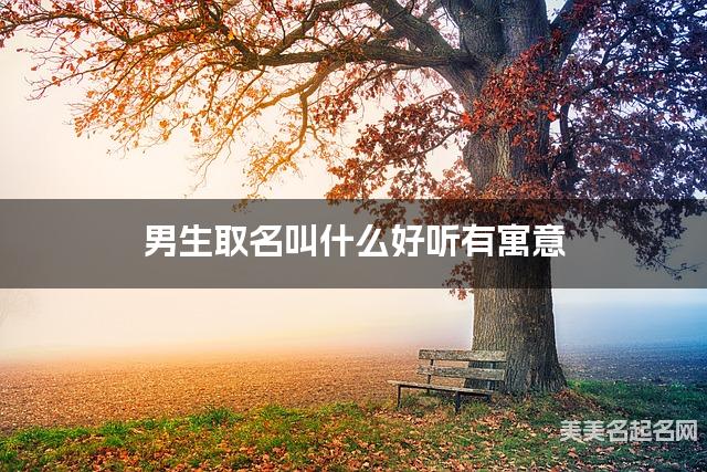 男生取名叫什么好听有寓意 男生取名叫什么好听有寓意