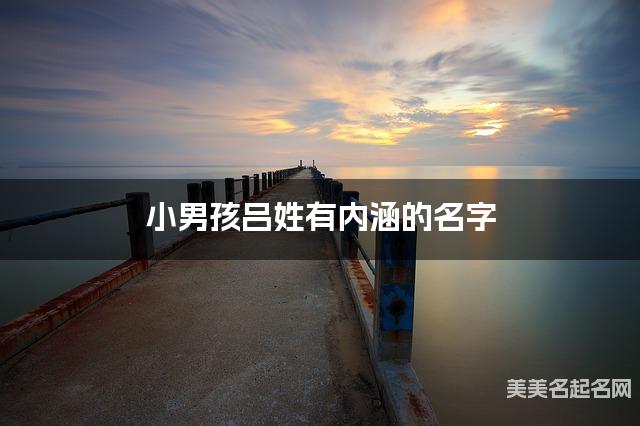 小男孩吕姓有内涵的名字