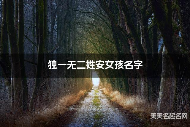独一无二姓安女孩名字 独一无二姓安女孩名字
