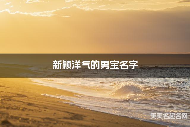 新颖洋气的男宝名字（313个最新）